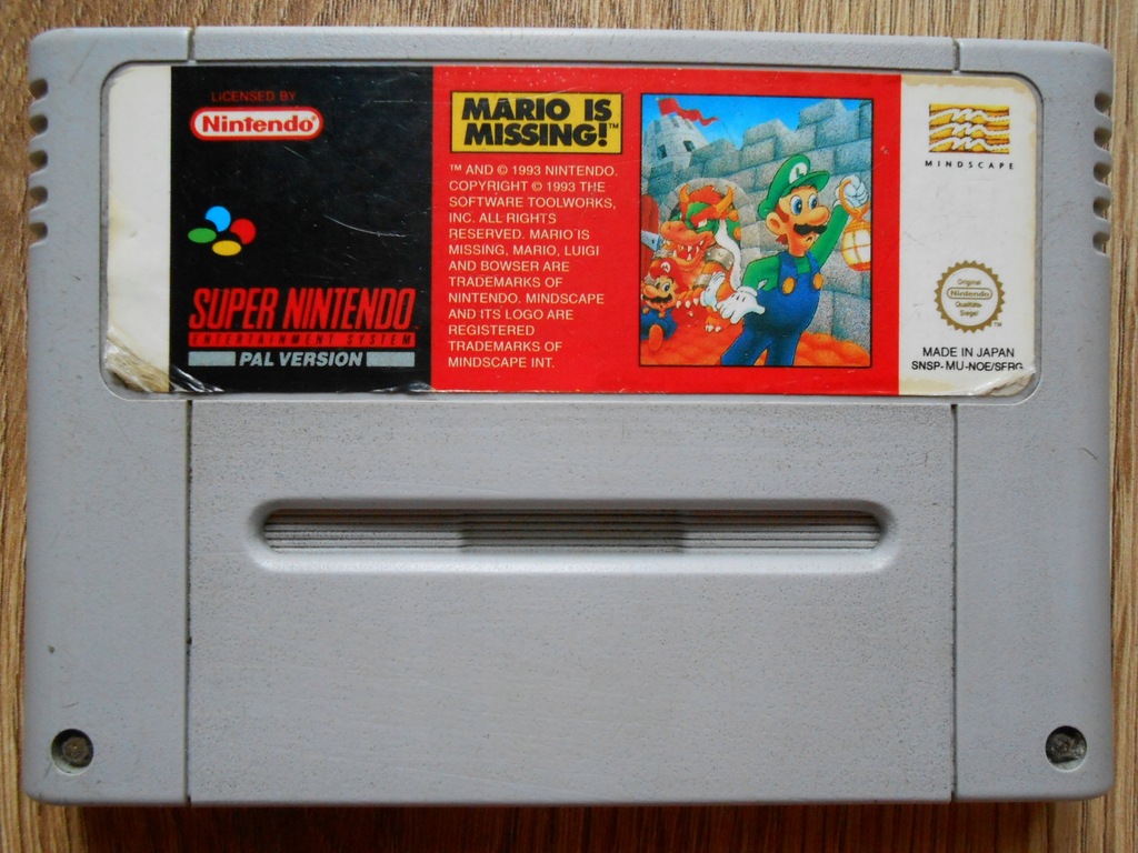 Super Nintendo SNES - Mario is Missing!