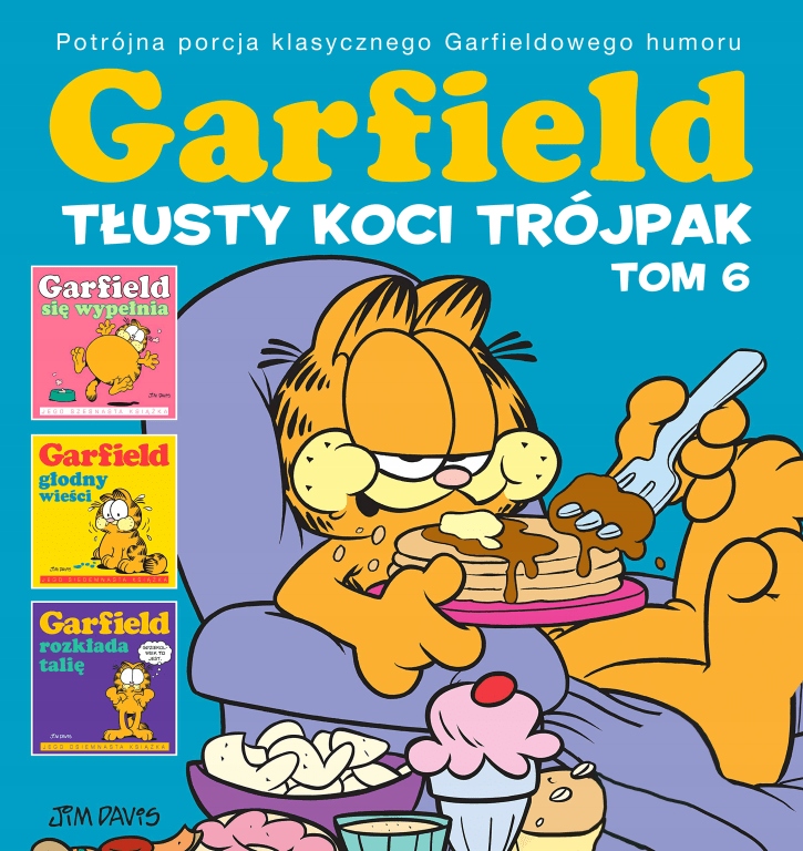 Tłusty koci trójpak Garfield Tom 6 Jim Davis