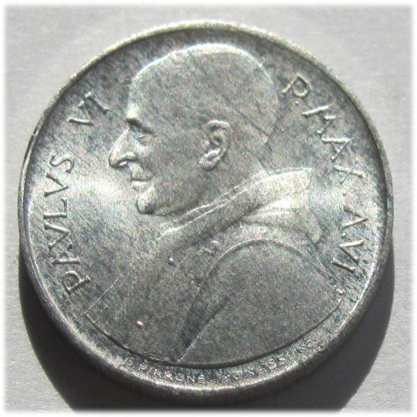 Watykan 1 lira 1968