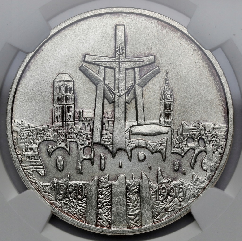 9570. 100.000 zł 1990 Solidarność - NGC MS65