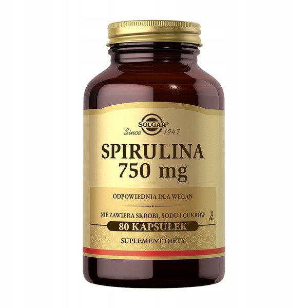 Solgar Spirulina 750 mg k80 kapsułek