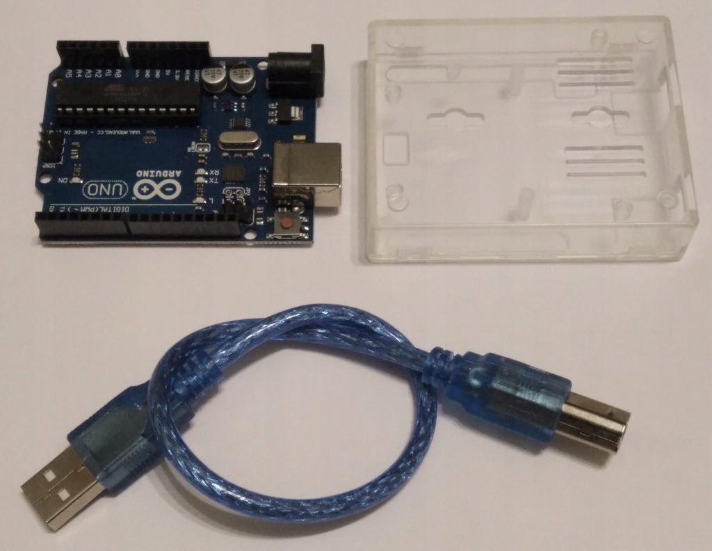 UNO R3 ATMega328 DIP + kabel USB + obudowa