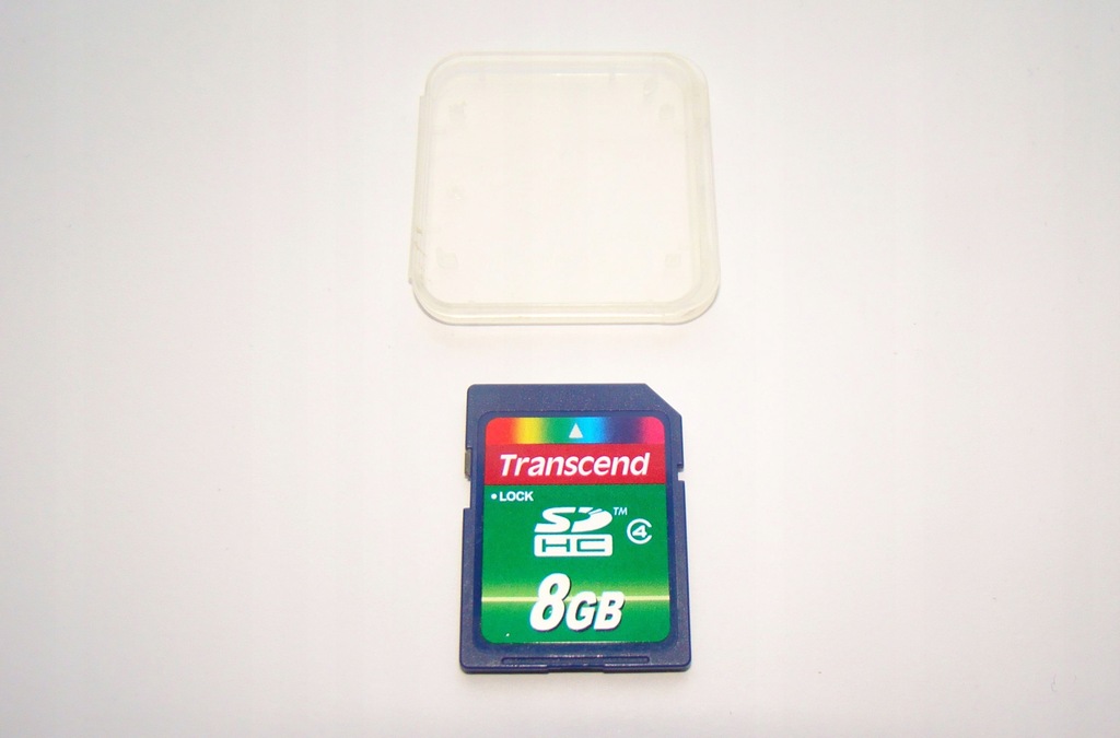 Karta Pamięci SD HC C4 8 GB TRANSCEND + Etui