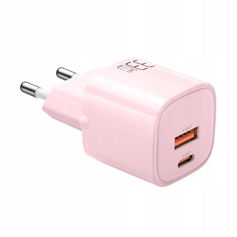 Ładowarka sieciowa Mcdodo CH-0156 USB-A, USB-C, GaN, 33W (różowa)