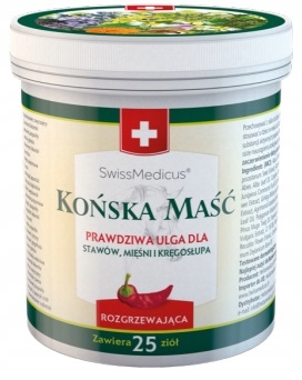 KOŃSKA MAŚĆ ROZGRZEWAJĄCA SZWAJCARSKA HERBAMEDICUS 250G