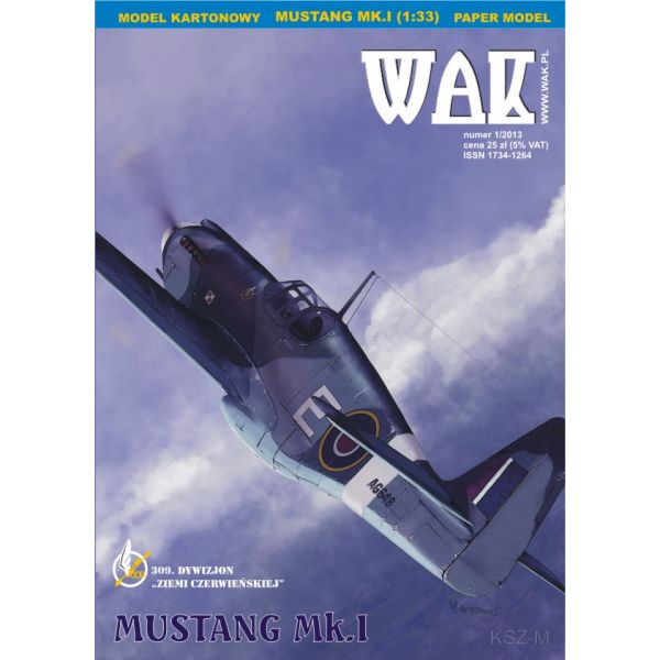 Купить WAK 1/13 - Истребитель Mustang Mk.I 1:33: отзывы, фото, характеристики в интерне-магазине Aredi.ru