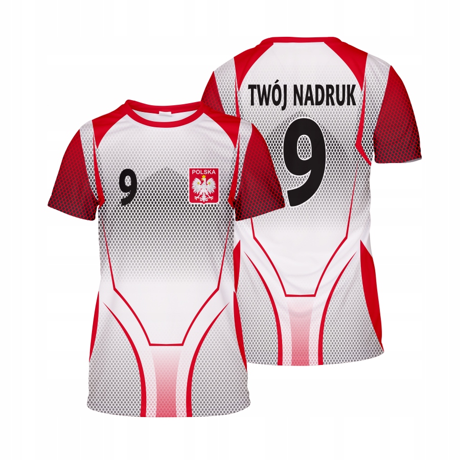 Koszulka piłkarska damska POLSKA 7 NADRUK XL