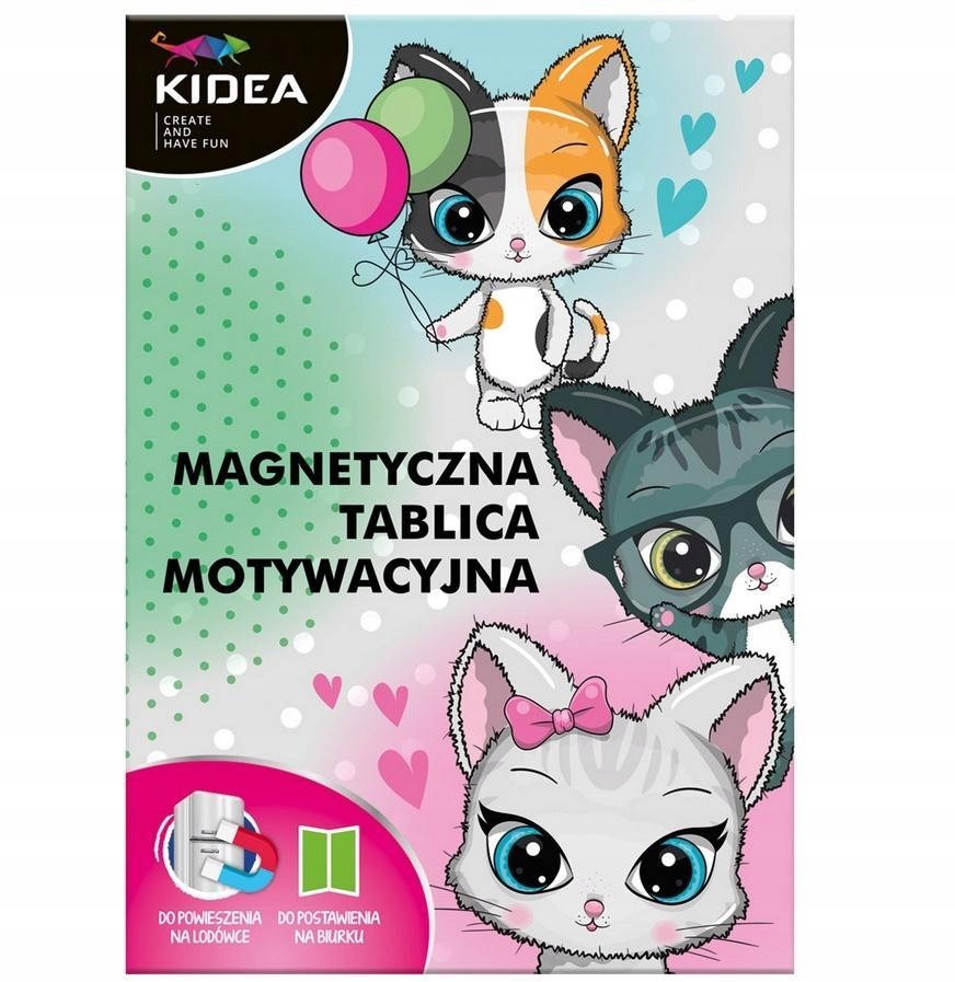 TABLICA MOTYWACYJNA MAGNETYCZNA KOTKI DERFORM