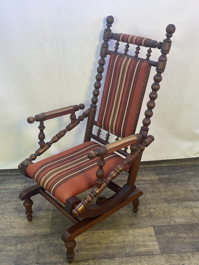 Fotel bujany Dębowy bujak lata 30/40-ste