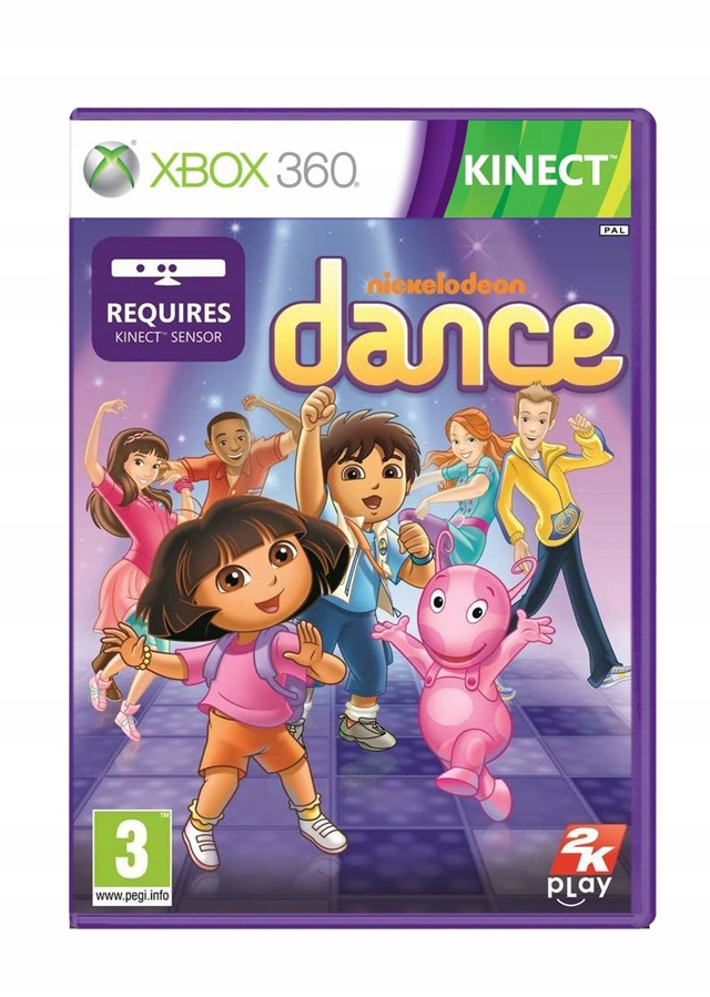 NICKELODEON DANCE XBOX 360 KINECT NOWA