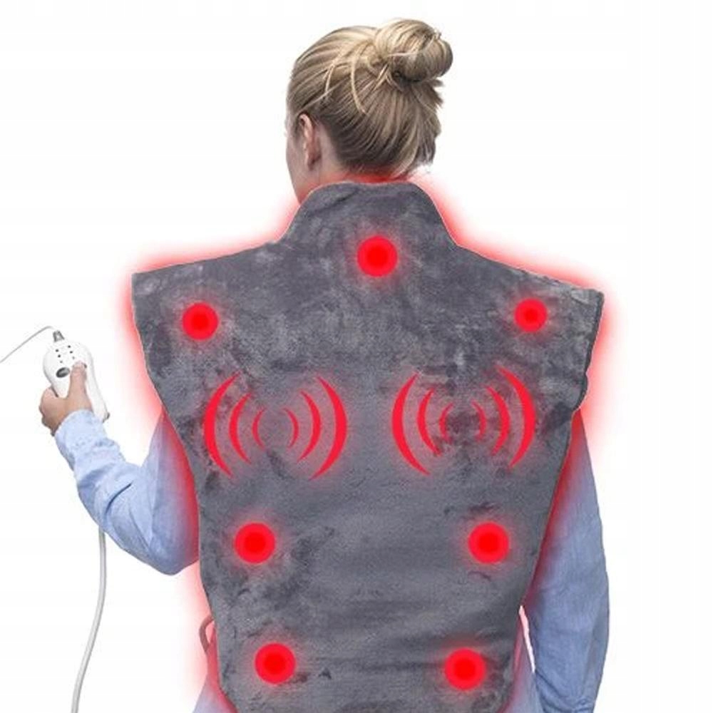 Mata Grzewcza Koc Elektryczny Masażer Poduszka Rozgrzewająca Plecy Barki