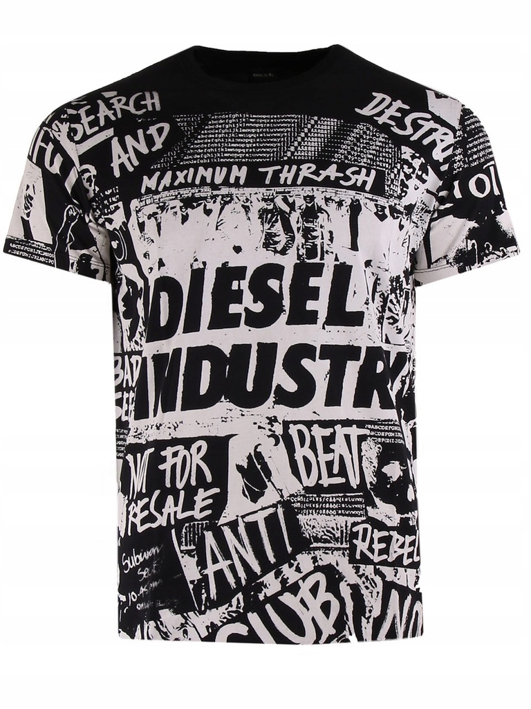T-Shirt męski Diesel 00SJC2 0091B-900- XXL