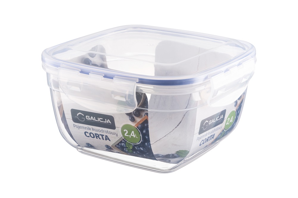 PRO Pojemnik kwadratowy 2,4L CORTA JAKOŚĆ