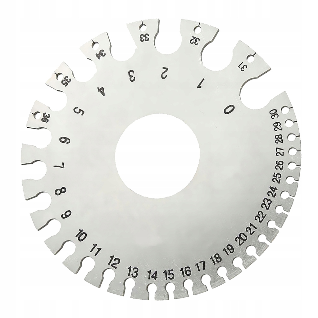 -Measurer Wire Thickness Ruler Round Instrument Brass Metal