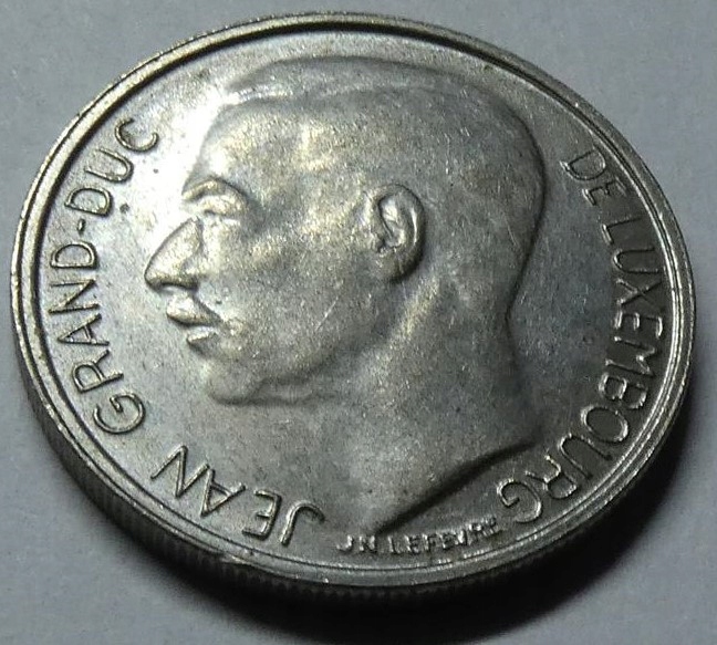 1 frank 1987 Luksemburg ładna