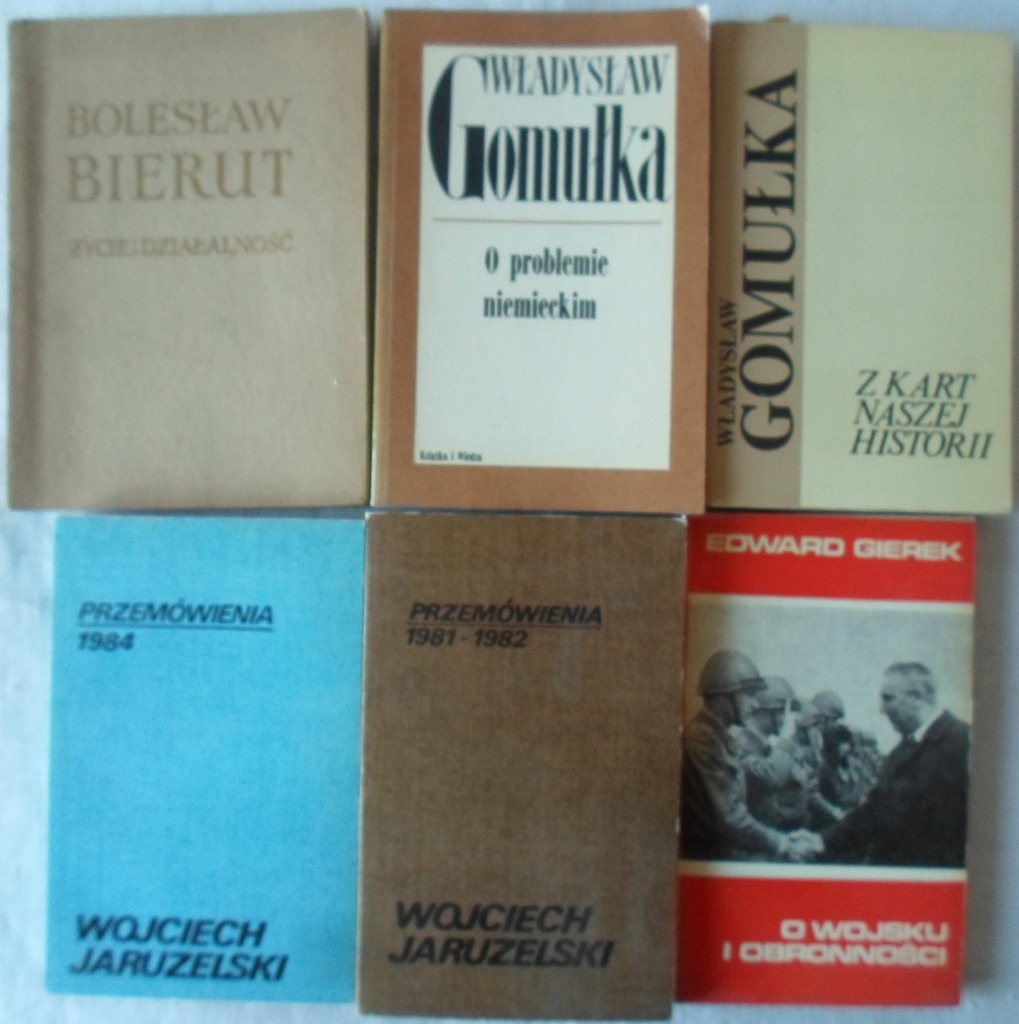 Bierut Gomułka Gierek Jaruzelski x6