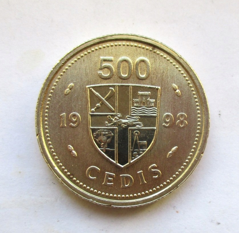 500 Cedi 1998 r. - Ghana