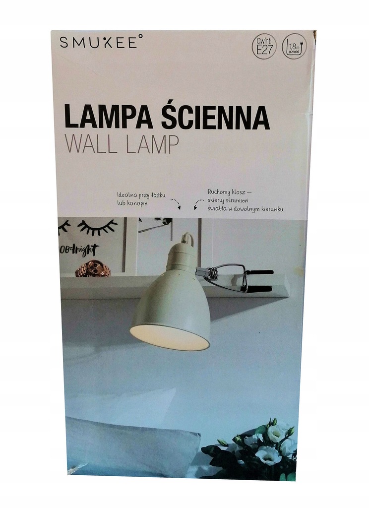 LAMPA BIURKOWA LUB ŚCIENNA LAMPKA Z KLIPSEM