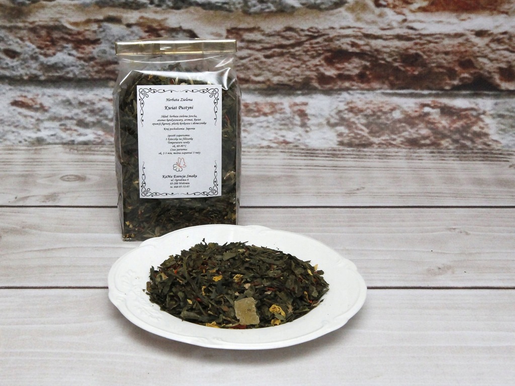 Zielona herbata Kwiat Pustyni opuncja figowa