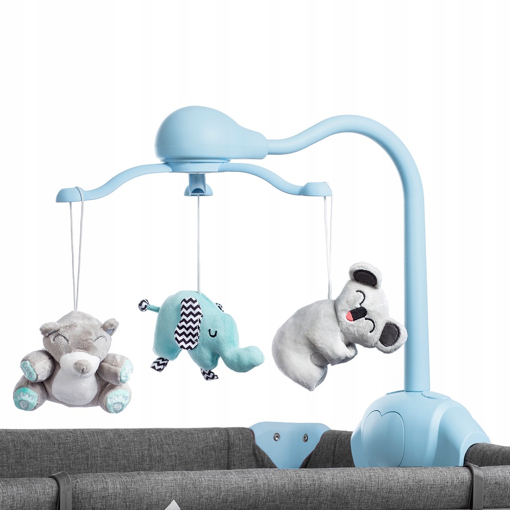 манеж кровать kinderkraft joy blue с аксессуарами