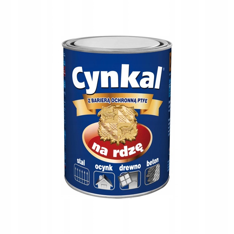 GRUNTOEMALIA AKRYLOWA CYNKAL 2,5L CZARNA 9005