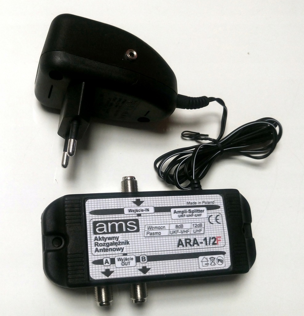 Rozgałęźnik antenowy aktywny ARA 1/2 F