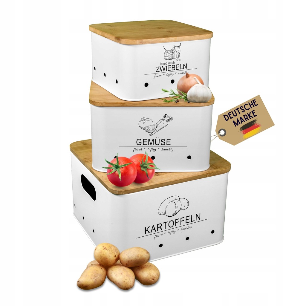 MNKSOLUTION POJEMNIK DO PRZECHOWYWANIA 3 SZT 1 USZKODZONY