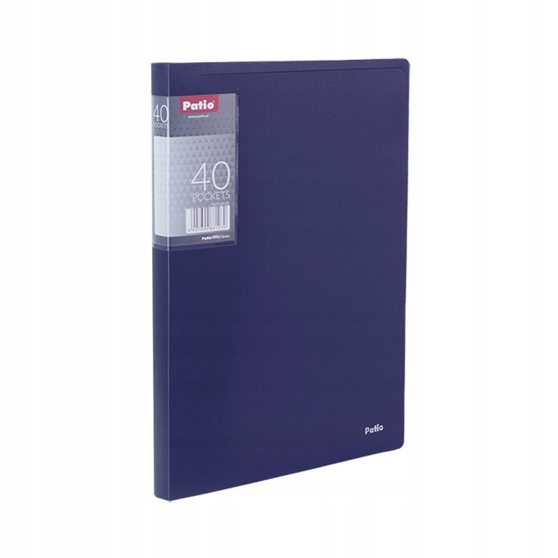TECZKA A4 CLEAR BOOK 40 KOSZULEK PATIO NIEBIESKA