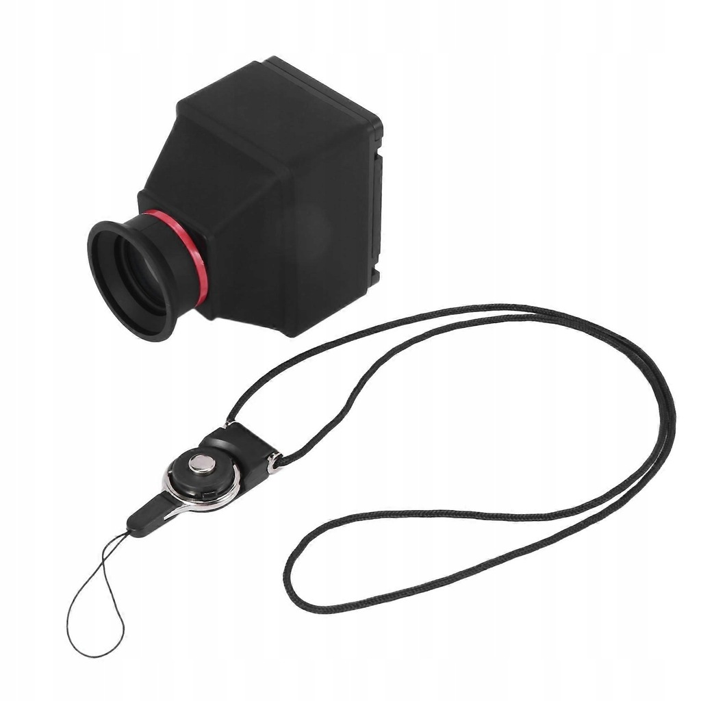 Lupka LCD 3x do aparatu z ekranem 3 cale DSLR i bezlustrowego-black red