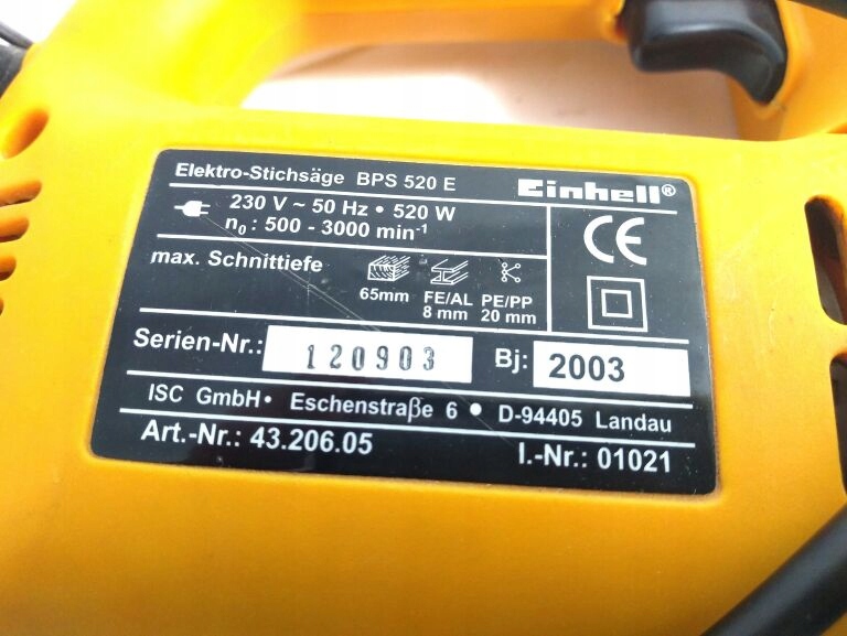 Купить Лобзик EINHELL BPS 520 E: отзывы, фото и характеристики на Aredi ...