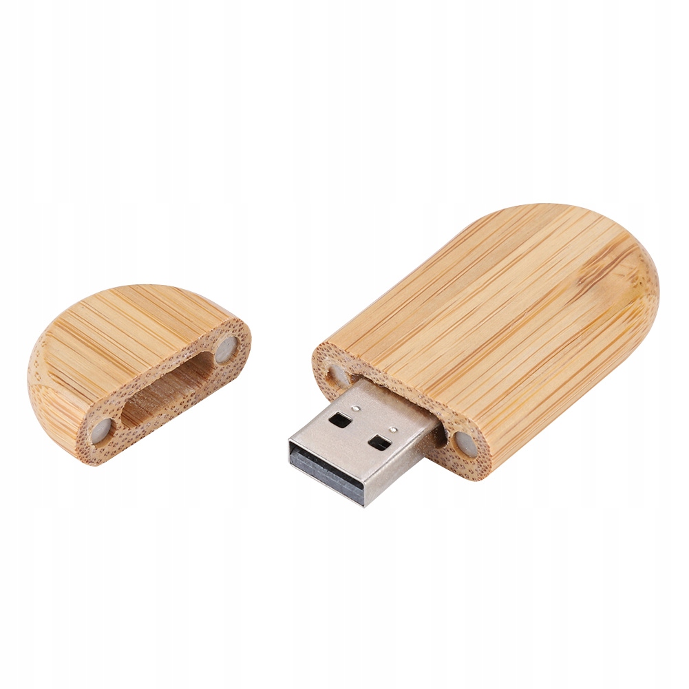 Owalna drewniana obudowa USB 3.0 Flash Memory