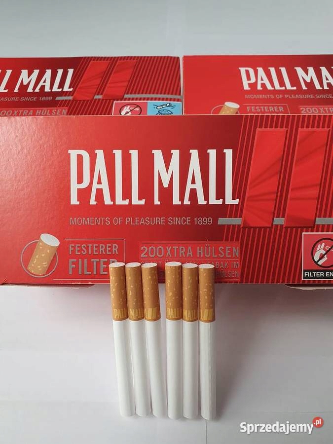 Gizy / Filtry do papierosów PALL MALL RED 1000szt (5x 200 szt)