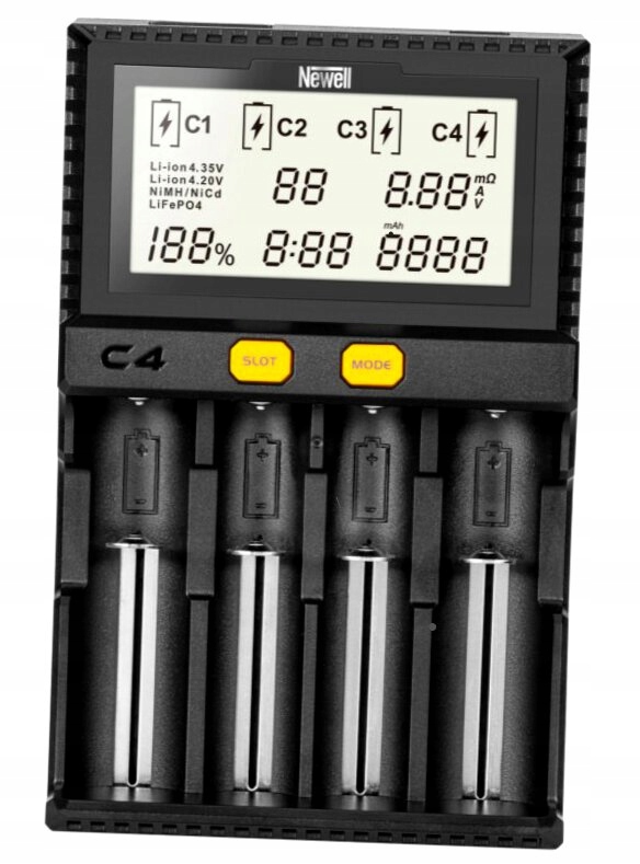 NEWELL C4 Supra Ładowarka akumulatorów NiMH Li-Ion