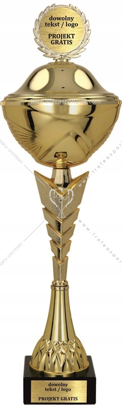 Puchar złoty Wega z przykrywką 43 cm +GRAWER