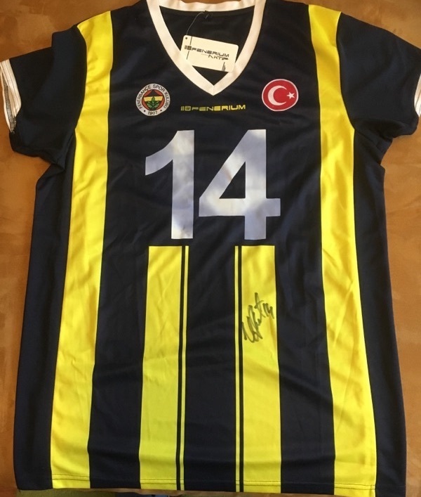 IVAN MILJKOVIC FENERBAHCE KOSZULKA AUTOGRAF