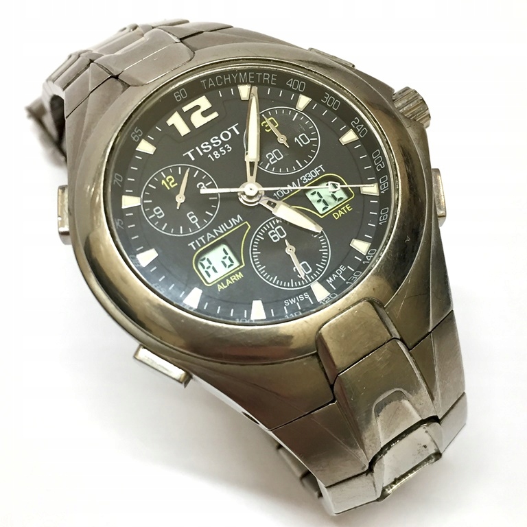 TISSOT T-Sport Chrono T770 Zegarek męski TYTANOWY