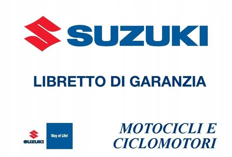 Suzuki Włoska Książka Serwisowa Motocykle