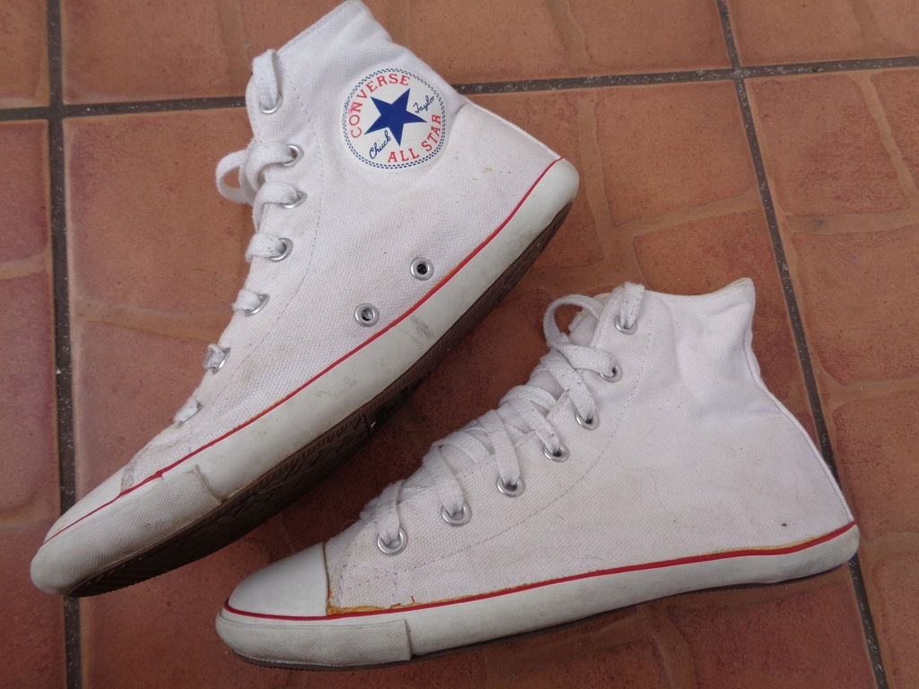 converse 35 TRAMPKI TENISÓWKI BUTY UNISEKS BIAŁE