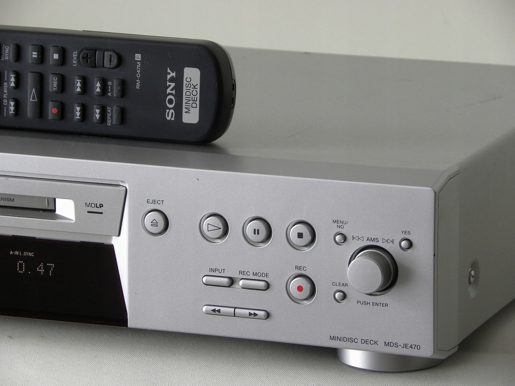 SONY MDSJE470 odtwarzacz MD(minidisc) LP2/LP4 8221678933