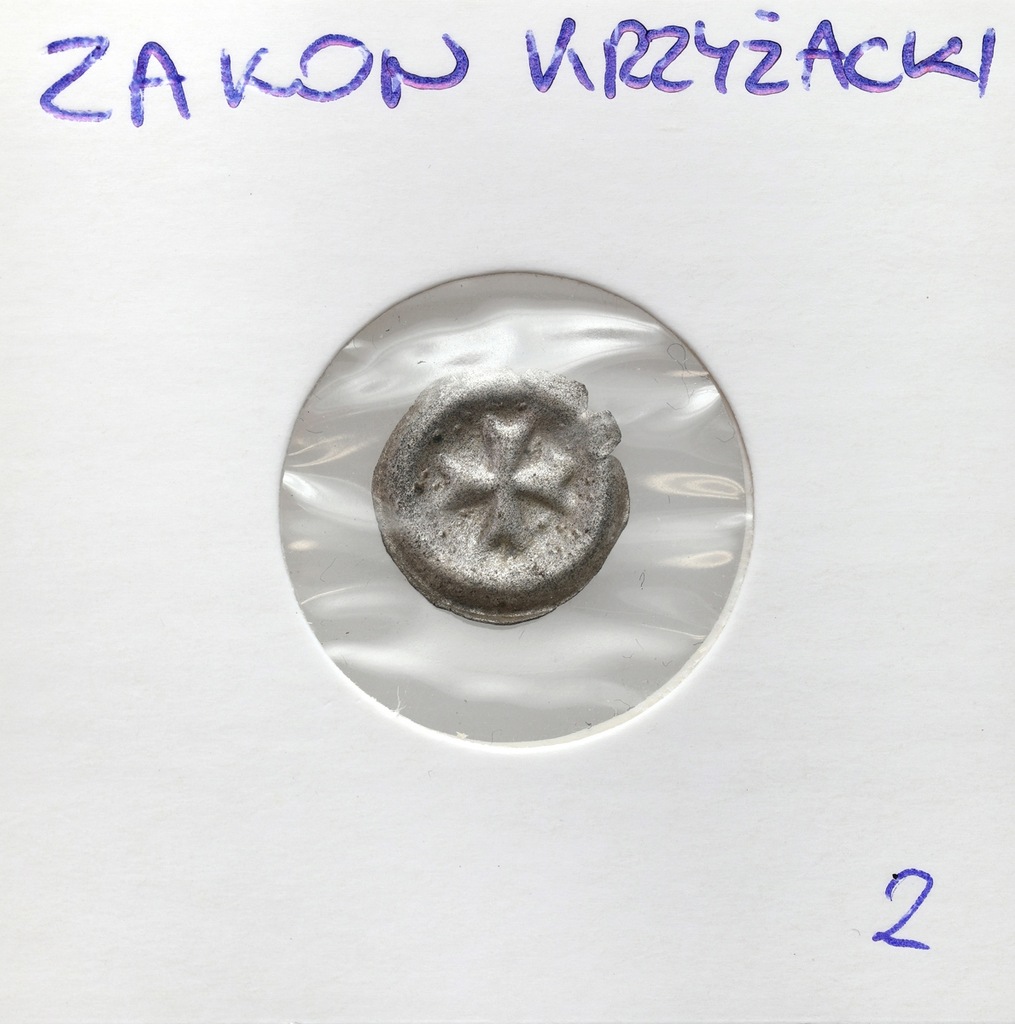 Zakon Krzyżacki. Brakteat – KRZYŻ