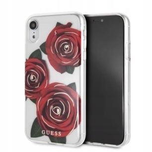 Guess Flower Desire - Etui iPhone XR (Red Roses)