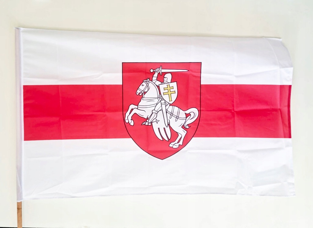 Flaga Białorusi historyczna Pogoń 150x90cm WROCŁAW