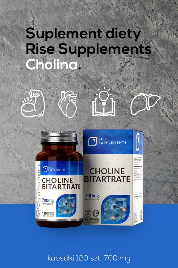 Купить Холина битартрат 120 капсул по 700 мг - Rise: отзывы, фото и ...