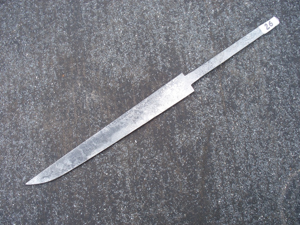 Nóż Głownia noża kuta hartowana Nr 26