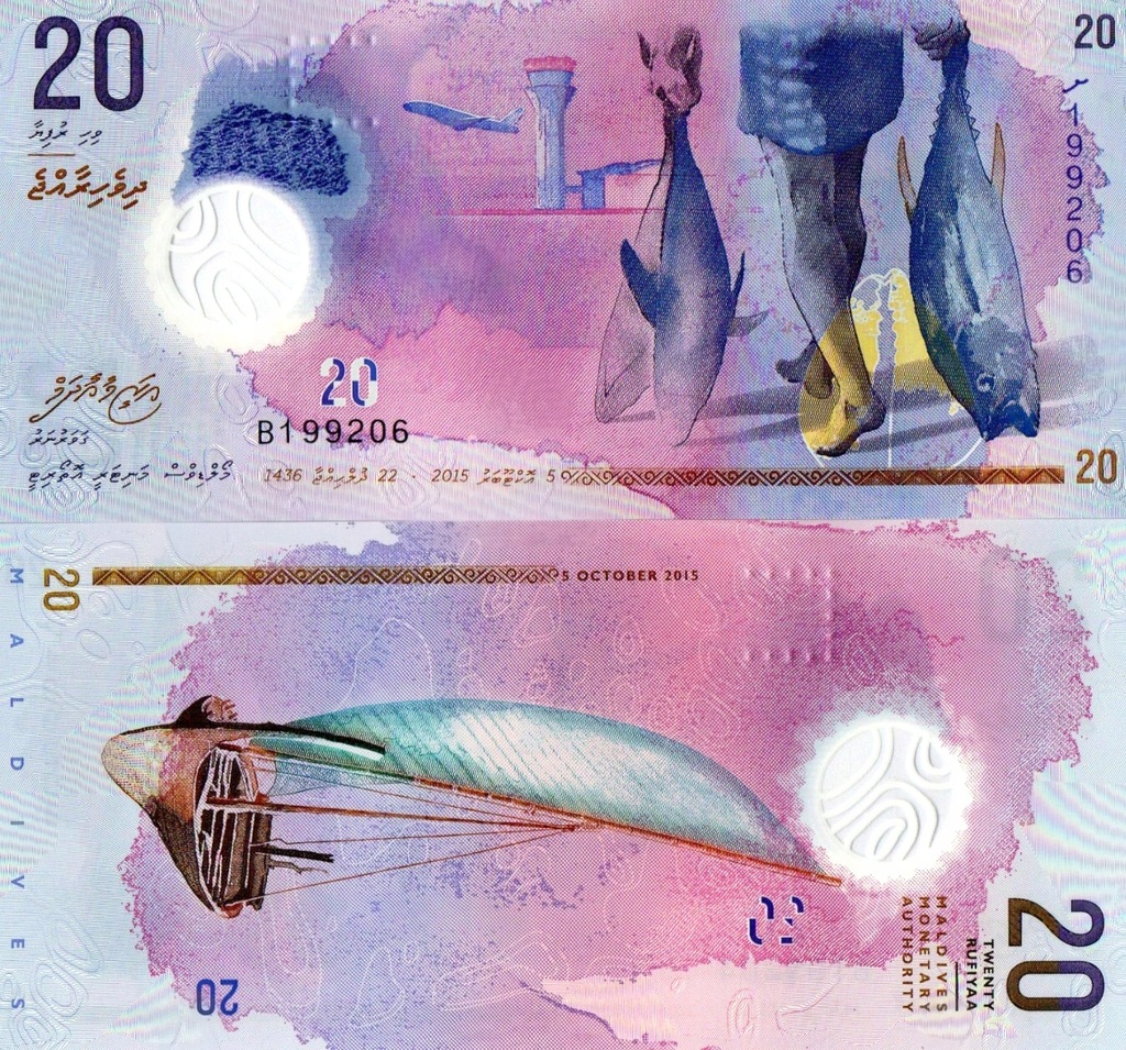 # MALEDIWY - 20 RUFIYAA - 2020 - P-27 UNC polimer