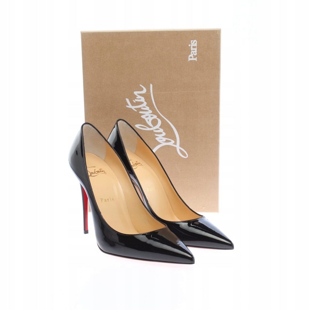 CHRISTIAN LOUBOUTIN Szpilki Rozm. EU 37.5 czarny - 11568376444 - oficjalne  archiwum Allegro