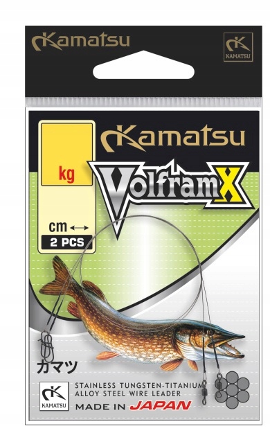 Przypon Kamatsu Wolfram X 30cm/10kg (2szt.)