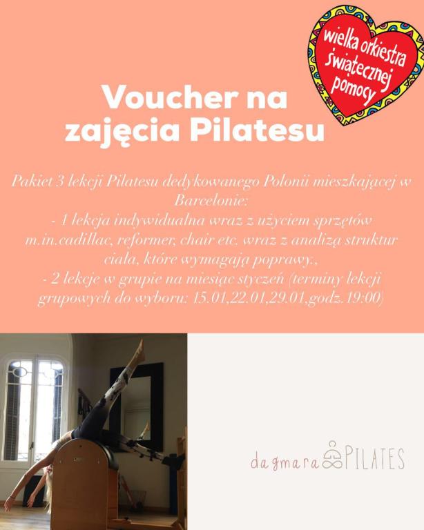 Voucher na zajecia pilates BCN