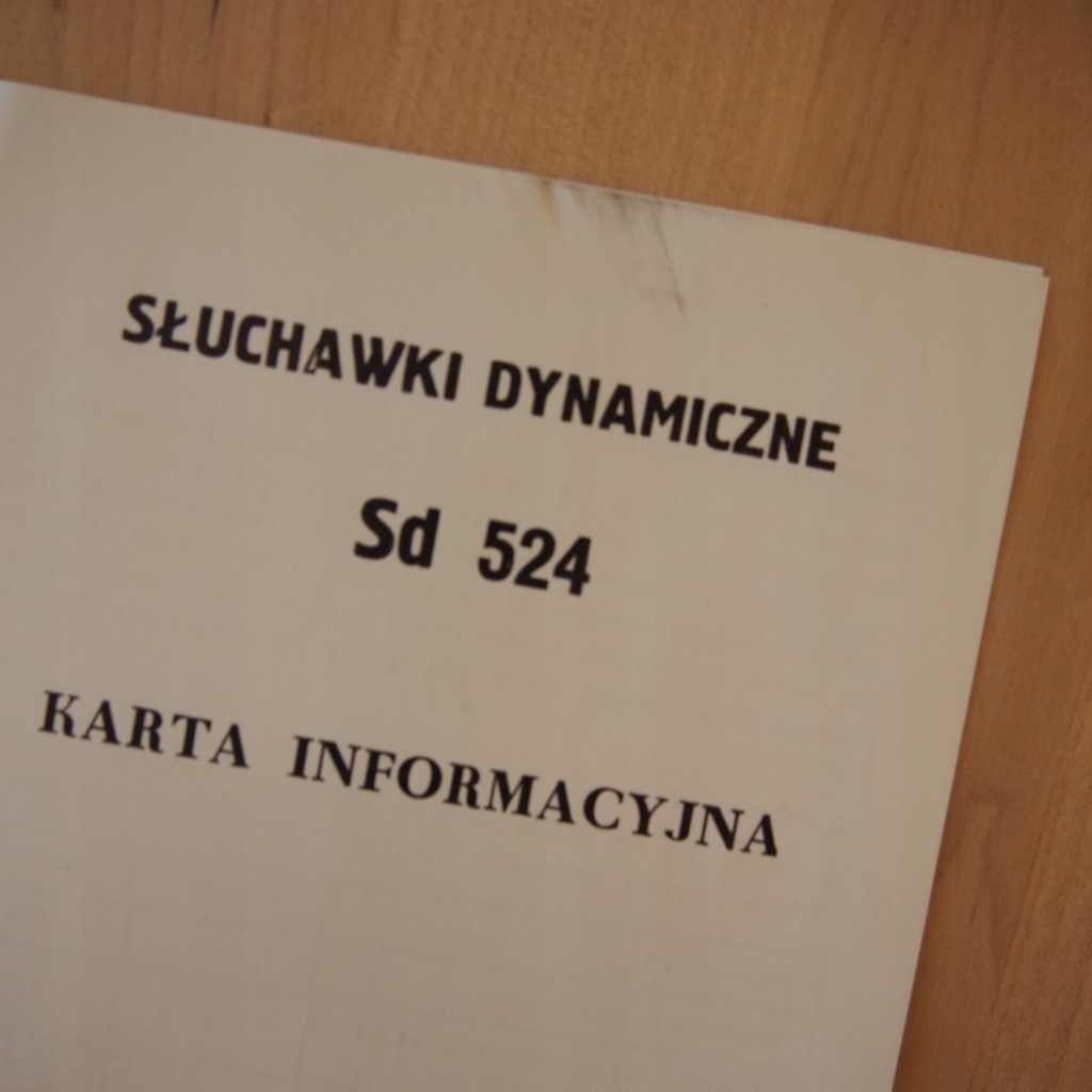 Купить UNITRA TONSILE ДОКУМЕНТАЦИЯ НАУШНИКОВ SD 524: отзывы, фото, характеристики в интерне-магазине Aredi.ru