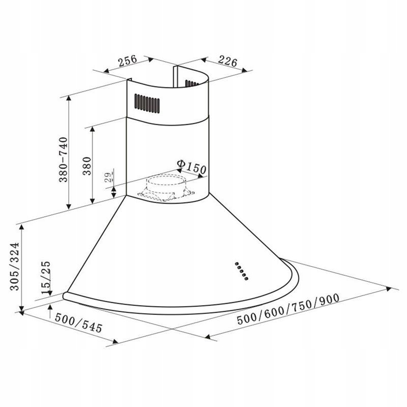 Купить КУХОННАЯ ВЫТЯЖКА 60 СМ KLARSTEIN NOIR LED: отзывы, фото и ...